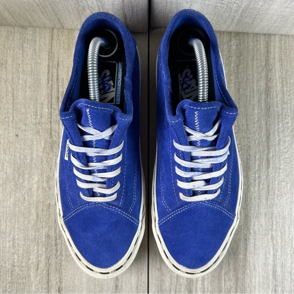 RARE Vans Diamo Ni Old Skool Royal Blue Lace Up Shoes Mens Size 8.5 Womens 10 - Picture 6 of 10